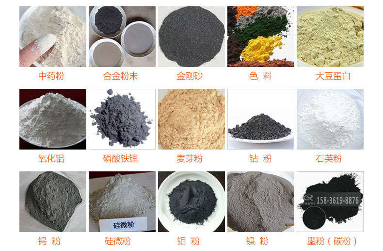 氣體保護(hù)超聲波振動篩的行業(yè)應(yīng)用：中藥粉，合金粉末，金剛砂，色料，大豆蛋白，氧化鋁，磷酸鐵鋰，麥芽粉，鈷粉，石英粉，鎢粉，硅微粉，鉬粉，墨粉。